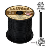 Faux Leather Craft Cord, 3/32 in (2.38mm) or 1/8 in (3.18mm), Brown, Tan, or Black, Jewelry Making, Dreamcatchers, Lanyards