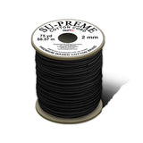 Su-Preme Waxed Cotton Jewelry Cord, 1mm or 2mm, 3 Color Options, Friendship Bracelets, Jewelry Making, Beading