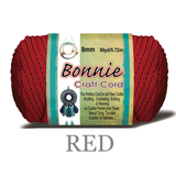 Bonnie Braid Macrame Cord 8mm x 50yd, Polypropylene, 5 Color Options, Plant Hangers, Wall Hangings, Home Decor