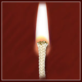 Round Cotton Lantern Wick, 4 Sizes (1/16 in to 1/4 in), Natural Fiber, Oil Lamps, Lanterns, Candle Making