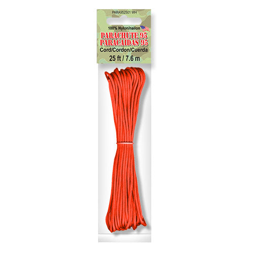 Corde Parachute 750Lb – 50 Mètres, 4 Mm, 7 Brins, Nylon Vert Fluo
