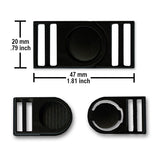 Swivel Paracord Buckles, Plastic, 15mm or 20mm, Paracord Bracelets, Lanyards, Keychain Clasps, Survival Gear
