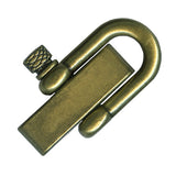 Metal Shackle Buckles for Paracord, 4 Finish Options, Paracord Bracelets, Lanyards, Survival Gear