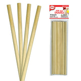 Wooden Dowels 8 in, 4 Diameters (1/8–3/8 in), Unfinished Wood, Macrame Hangers, Kids Crafts, DIY Home Projects