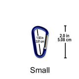Craft Carabiners, 6 Size Options (Small 8-Pack to Jumbo Single), Metal, Paracord Keychains, Lanyards, Pet Accessories