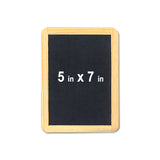 Genuine Slate Chalkboard with Wooden Frame, 5 Size Options (2x3" to 7x10"), Menu Boards, Table Signs, Kids Learning