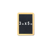 Genuine Slate Chalkboard with Wooden Frame, 5 Size Options (2x3" to 7x10"), Menu Boards, Table Signs, Kids Learning