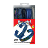 Rexlace Plastic Lace Bracelet Kit, 4 Color Options (Silver, Gold, Blue, Red), Friendship Bracelets, Jewelry Making, Kids Crafts