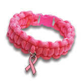 Breast Cancer Awareness Bracelets, Nylon, 3 Style Options, Fundraising, Awareness Events, Charity Sales