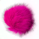 Faux Fur Pom-Poms, Small, Medium or Large, Acrylic, 28 Color Options, Hat Toppers, Keychains, Hair Accessories