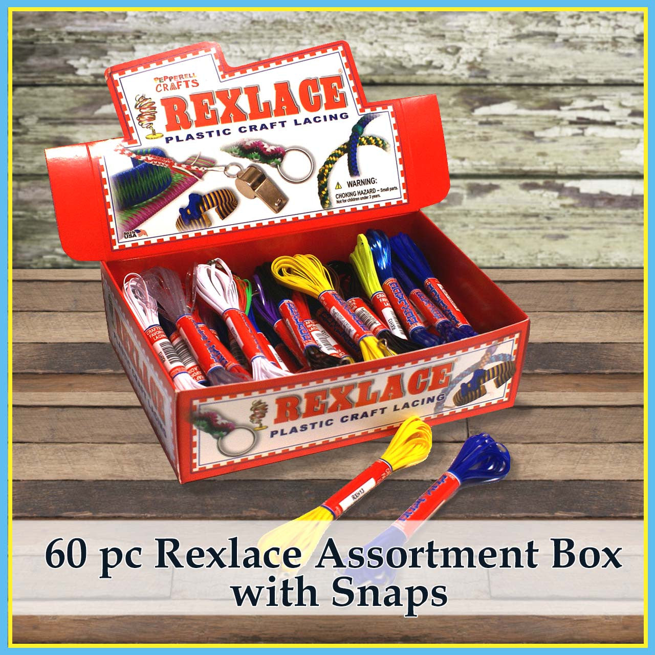 60 pc Rexlace Assortment Box with Snap – Pepperell Crafts