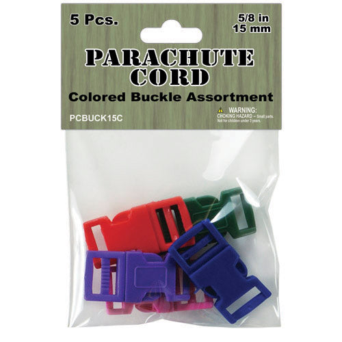 PCBUCK12C (12mm) Colored Paracord Buckles Assortment