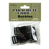 PCBUCK20 Paracord Buckles, 20mm Black Plastic Clasp, Paracord Bracelets, Pet Collars, Camping Gear