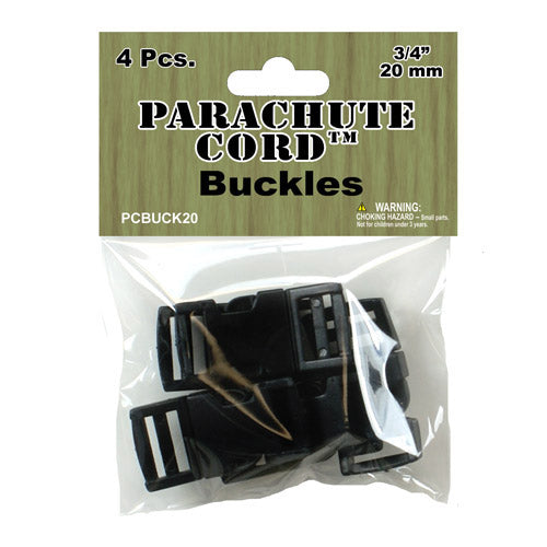 PCBUCK20 (20mm) Black Paracord Buckles