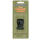 Compass Buckle, 25mm (1 in), Plastic, Paracord Bracelets, Survival Gear, Camp Craft Projects, Outdoor Accessories
