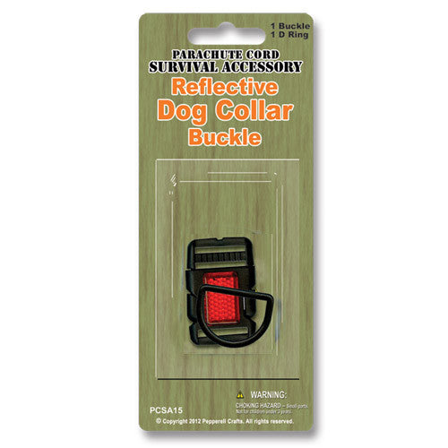 15mm Single pack Reflective Dog Collar Buckle