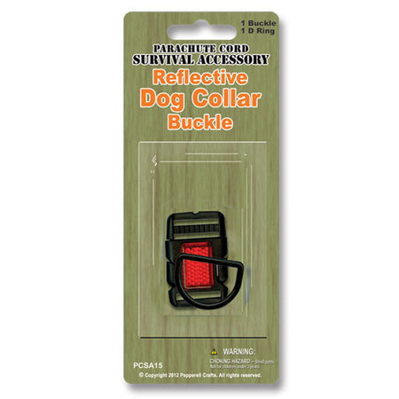 15mm Single pack Reflective Dog Collar Buckle