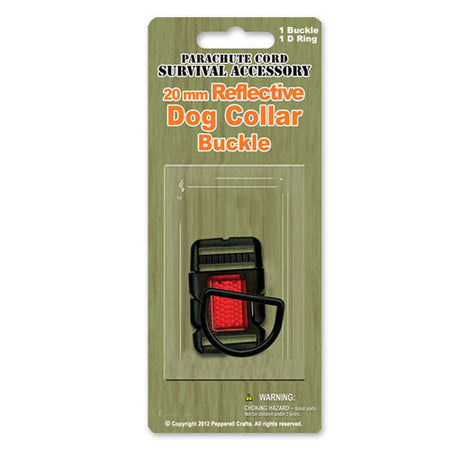 25mm Single pack Reflective Dog Collar Buckle