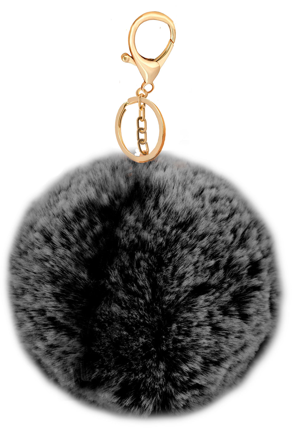 Zipper Faux Fur Poms