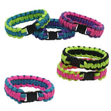 Paracord Bracelets, Small, Two-Tone, Nylon, Kids Friendship Bracelets, Camp Craft Accessories, Paracord Projects