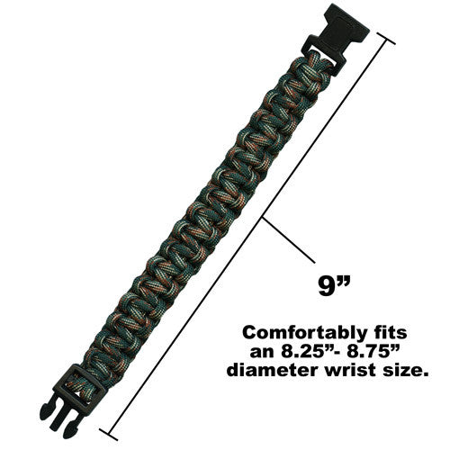 Paracord Bracelet: Large Camouflage