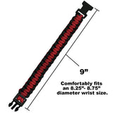 Paracord Bracelets, Large, Two-Tone, Nylon, Friendship Bracelets, Camp Accessories, Paracord Projects, Outdoor Wear