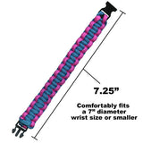Paracord Bracelets, Small, Two-Tone, Nylon, Kids Friendship Bracelets, Camp Craft Accessories, Paracord Projects