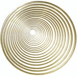 Brass-Plated Metal Craft Rings, 14 Sizes (1–18 in), Solid Ring, Macrame Frames, Dreamcatchers, Plant Hangers
