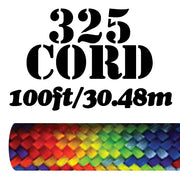 Paracord 325 Type II, 100ft Spool, Nylon, 17 Color Options, Survival Bracelets, Lanyards, Camping Gear