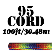 Paracord 95 Type I, 100ft Spool, Nylon, 15 Color Options, Survival Bracelets, Keychains, Camp Crafts