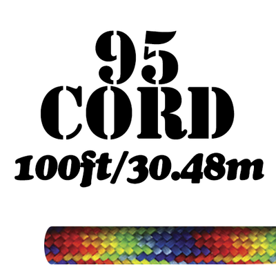 Paracord 95 Type I, 100ft Spool, Nylon, 15 Color Options, Survival Bracelets, Keychains, Camp Crafts