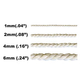 Macrame Cord 1mm, Fine Cotton, Natural Fiber, 11 Color Options, Friendship Bracelets, Jewelry Making, Micro Macrame
