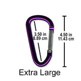 Craft Carabiners, 6 Size Options (Small 8-Pack to Jumbo Single), Metal, Paracord Keychains, Lanyards, Pet Accessories