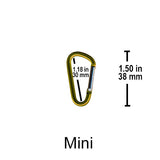 Craft Carabiners, 6 Size Options (Small 8-Pack to Jumbo Single), Metal, Paracord Keychains, Lanyards, Pet Accessories
