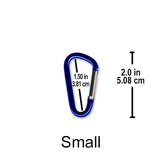 Craft Carabiners, 6 Size Options (Small 8-Pack to Jumbo Single), Metal, Paracord Keychains, Lanyards, Pet Accessories