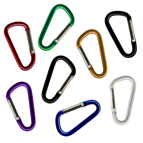 8 Mini Carabiners Assorted colors