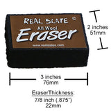 Wool Felt Chalk Eraser, Slate-Safe, Genuine Slate Chalkboards, Blackboards, Chalkboard Menu Boards