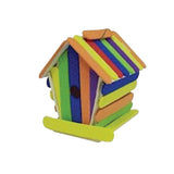 Jumbo Colorful Wooden Craft Sticks, 75 or 300 Count, Pre-Colored, Kids School Projects, DIY Building, Home Decor