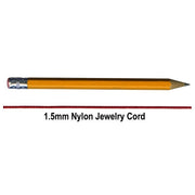 Nylon Jewelry Cord 1.5mm x 25 yd, 6 Color Options, Friendship Bracelets, Macrame Knotting, Stringing Beads, Jewelry Making