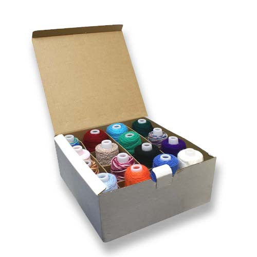 16 Assorted cones with convenient dispenser box