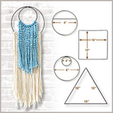 Macrame Designer Ring Frames, 11 Configurations (Double Rings, Bar, Square, Triangle), Wall Art, Dreamcatchers, Plant Hangers
