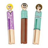 Wooden Doll Pins, Unfinished, Bulk Pack, Doll Making, Holiday Ornament Crafts, Home Decor Painting, Kids Art Projects