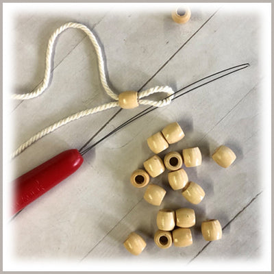 Bead Threading Tool, Metal Wire Needle, Macrame Bead Work, Jewelry Making, Plant Hanger Embellishment