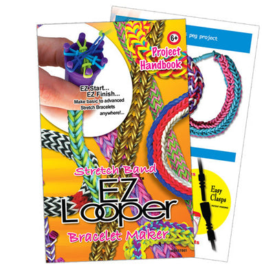 EZ Looper Project Handbook, Rubber Band Bracelet Projects, Kids Jewelry Making, Friendship Bracelet Patterns