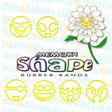 Emoji Memory Shape Rubber Bands, Assorted Designs, Friendship Bracelets, Charm Accessories, Kids Crafts