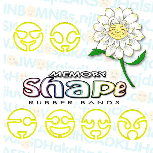 Emoji Memory Shape Rubber Bands