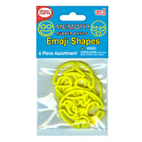 Emoji Memory Shape Rubber Bands, Assorted Designs, Friendship Bracelets, Charm Accessories, Kids Crafts