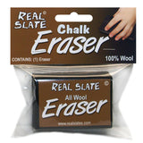 Wool Felt Chalk Eraser, Slate-Safe, Genuine Slate Chalkboards, Blackboards, Chalkboard Menu Boards