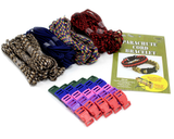 Paracord 550 and 325 Group Packs, Nylon, 10 Color Themes, Survival Bracelets, Lanyards, Camp Crafts