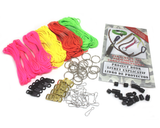 Paracord 550 and 325 Group Packs, Nylon, 10 Color Themes, Survival Bracelets, Lanyards, Camp Crafts